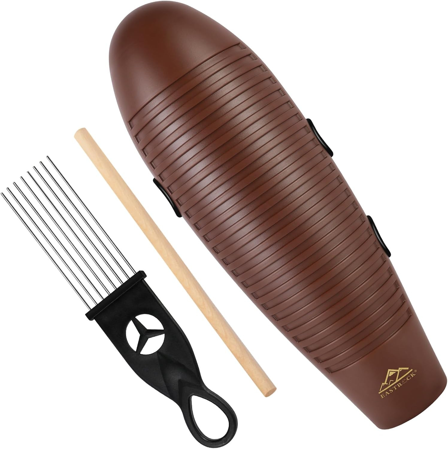 Guiro Instrument 3.9"X13" Fish Shaped Latin Percussion Instrument with 2 Scraper