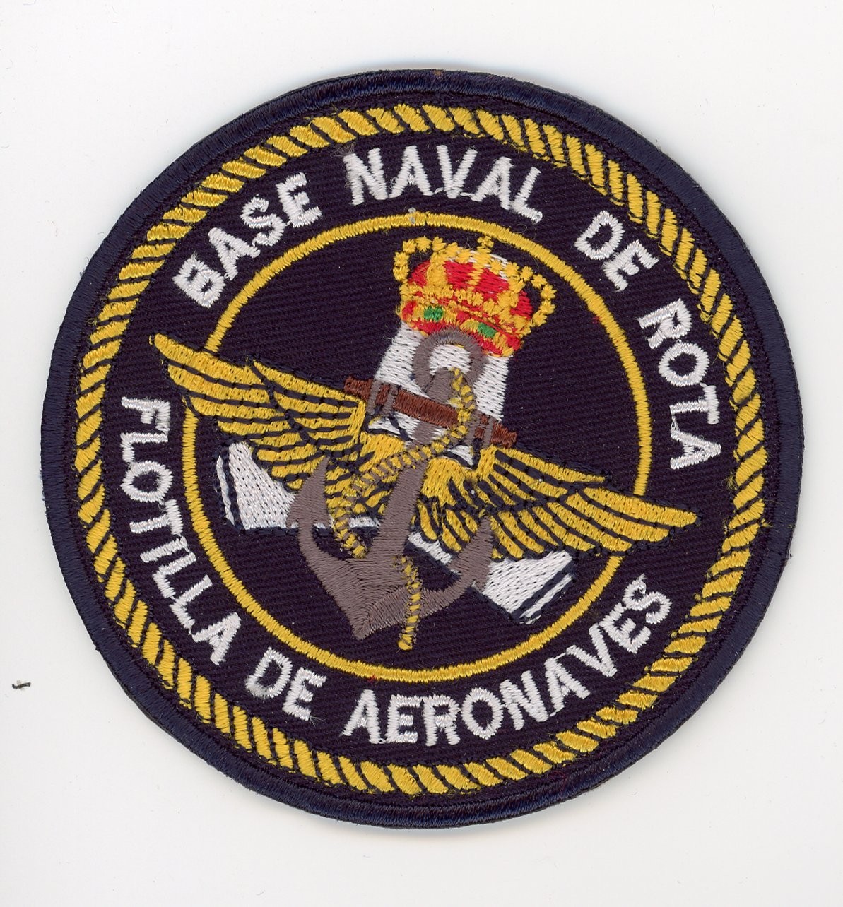 PATCH SPAIN NAVY ROTA NAVAL BASE AIR FLEET IRON ON PARCHE