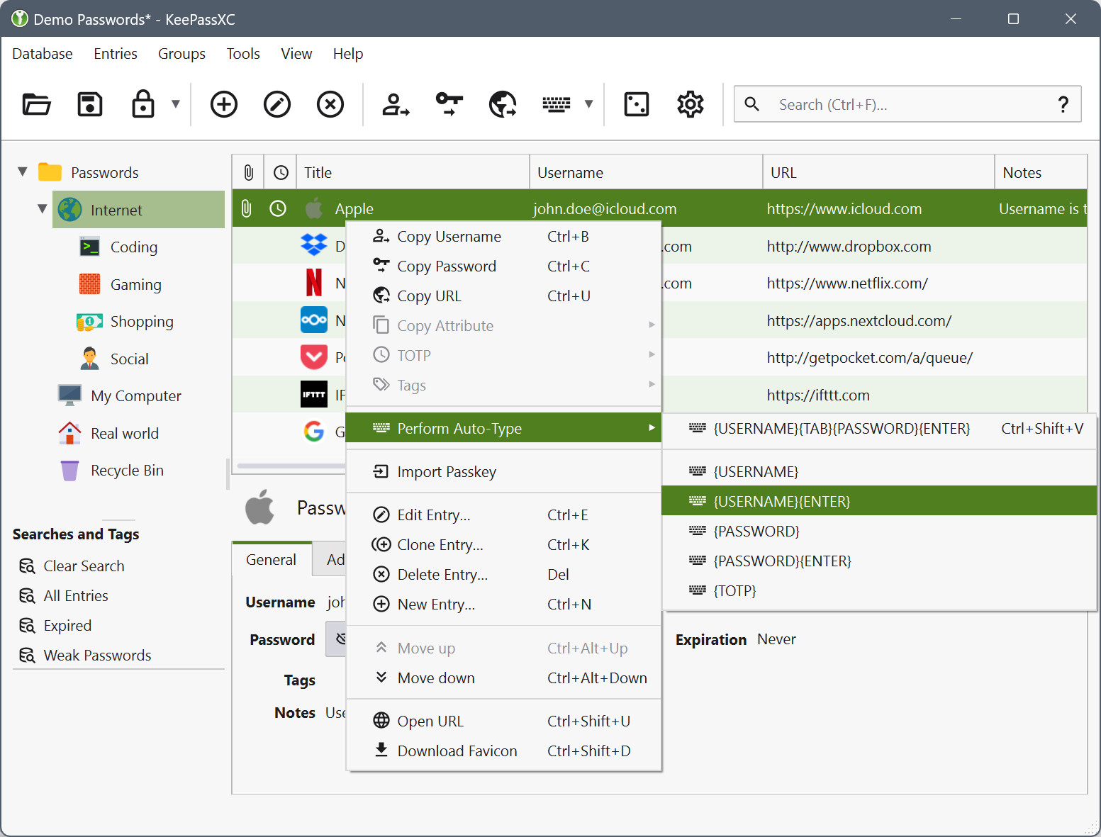 KeePassXC 2025 Password Manager Software Version 2.7.10 ~ Windows Mac OS