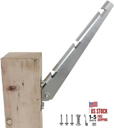 Yerdos Fence Extension Arm, Barbed Wire, Hot-Dip Galvanized Steel, Silver, 10