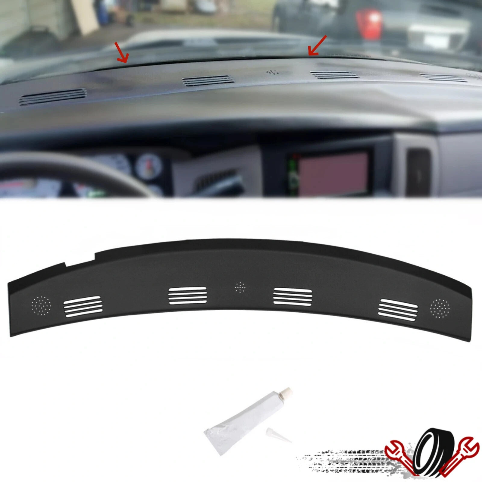 New Upper Dashboard Defrost Panel Dash Cover Fit For 2002-2005 Dodge Ram 1500