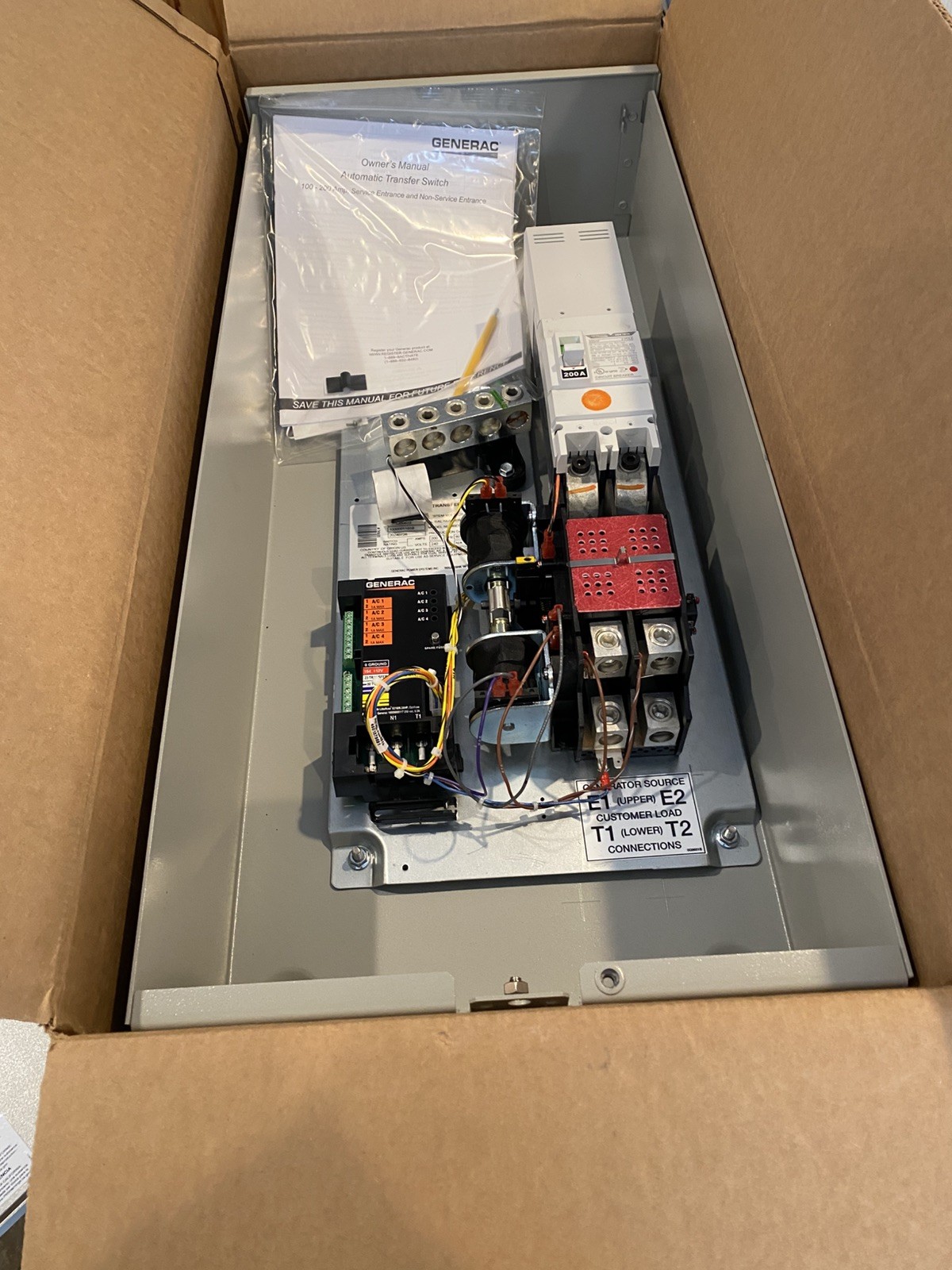 Generac 200 Amp Automatic Transfer Switch Single Phase 120/240 Volt