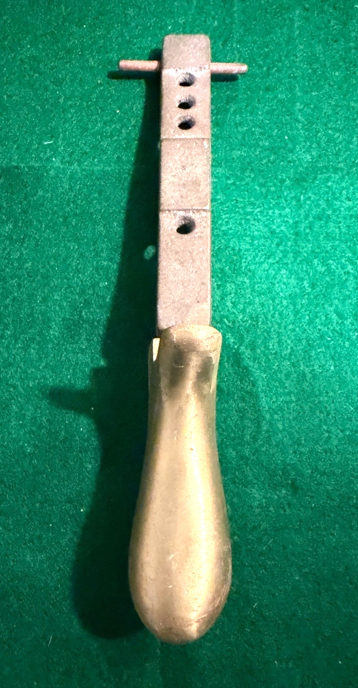 Vintage Brass capped Middle Upright Piano Pedal  preowned
