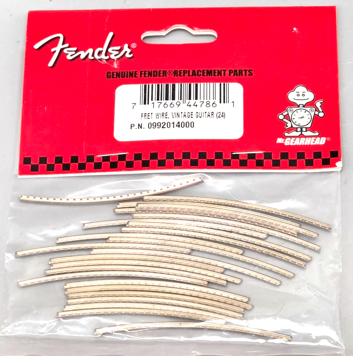 Genuine Fender Vintage Strat/Tele Guitar 7.25" Radius Fret Wire - Package of 24
