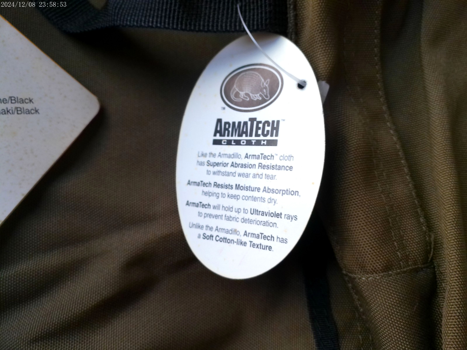 CAMP TRAILS TOURING PACK NWT PINE BLACK COMFORT ZONE FEATURES ARMATECH CLOTH