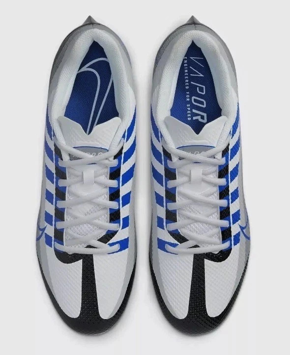 NEW Nike Vapor Edge Speed 360 Football Cleats White Blue Gray Size 7 DQ5110 041