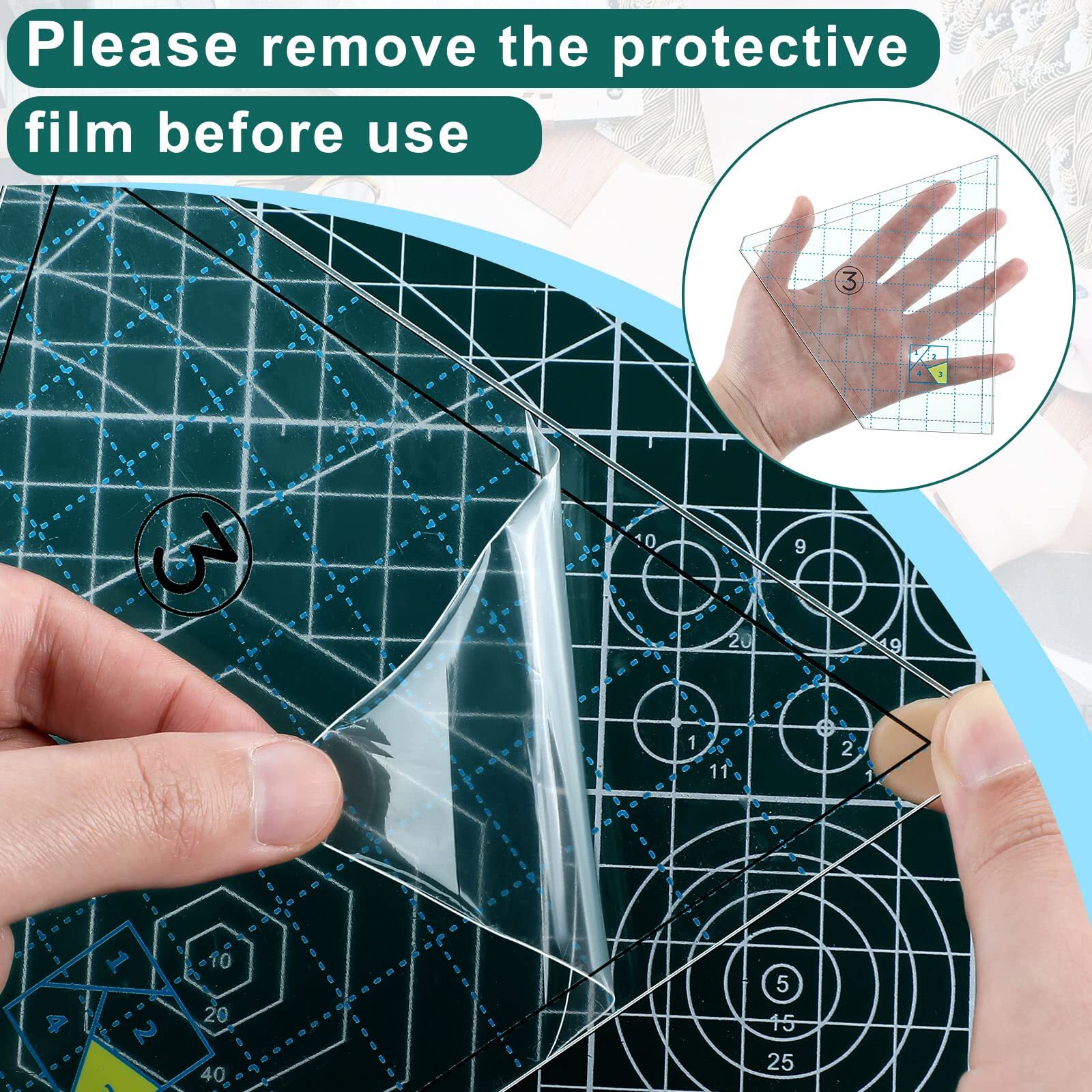 Quilting Templates Set Acrylic Cutting Stencils DIY Hand Patchwork Sewing