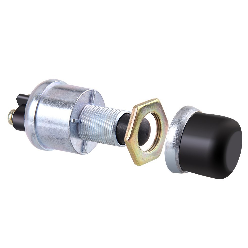 Push Button Starter Switch 12V 20A, Waterproof Momentary Start Switch for Car