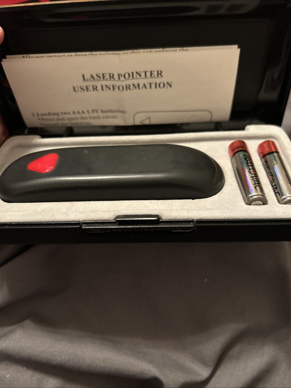 Vintage Quartet Executive Laser Pointer Red Starburst Logo W/Box Tested
