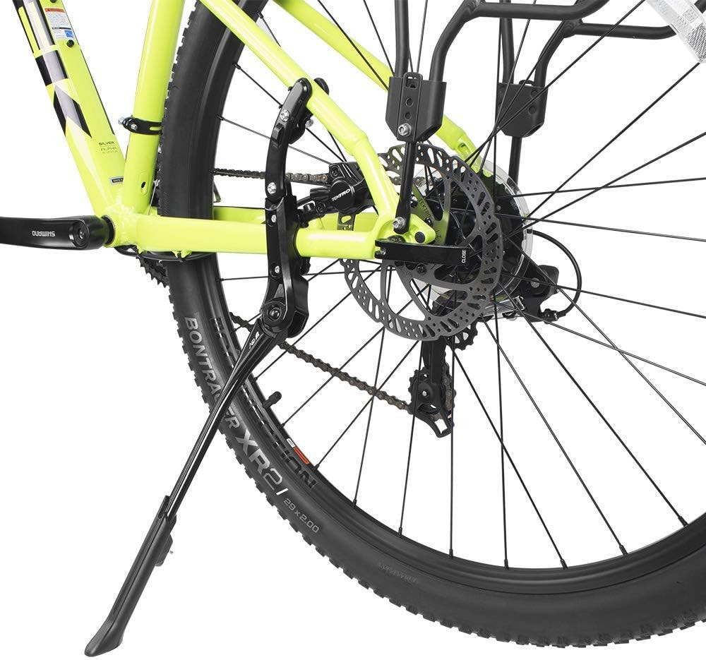 BV Adjustable Rear Bike Kickstand for 24–28" Bikes, 8-Height Levels, Non-Slip Fo