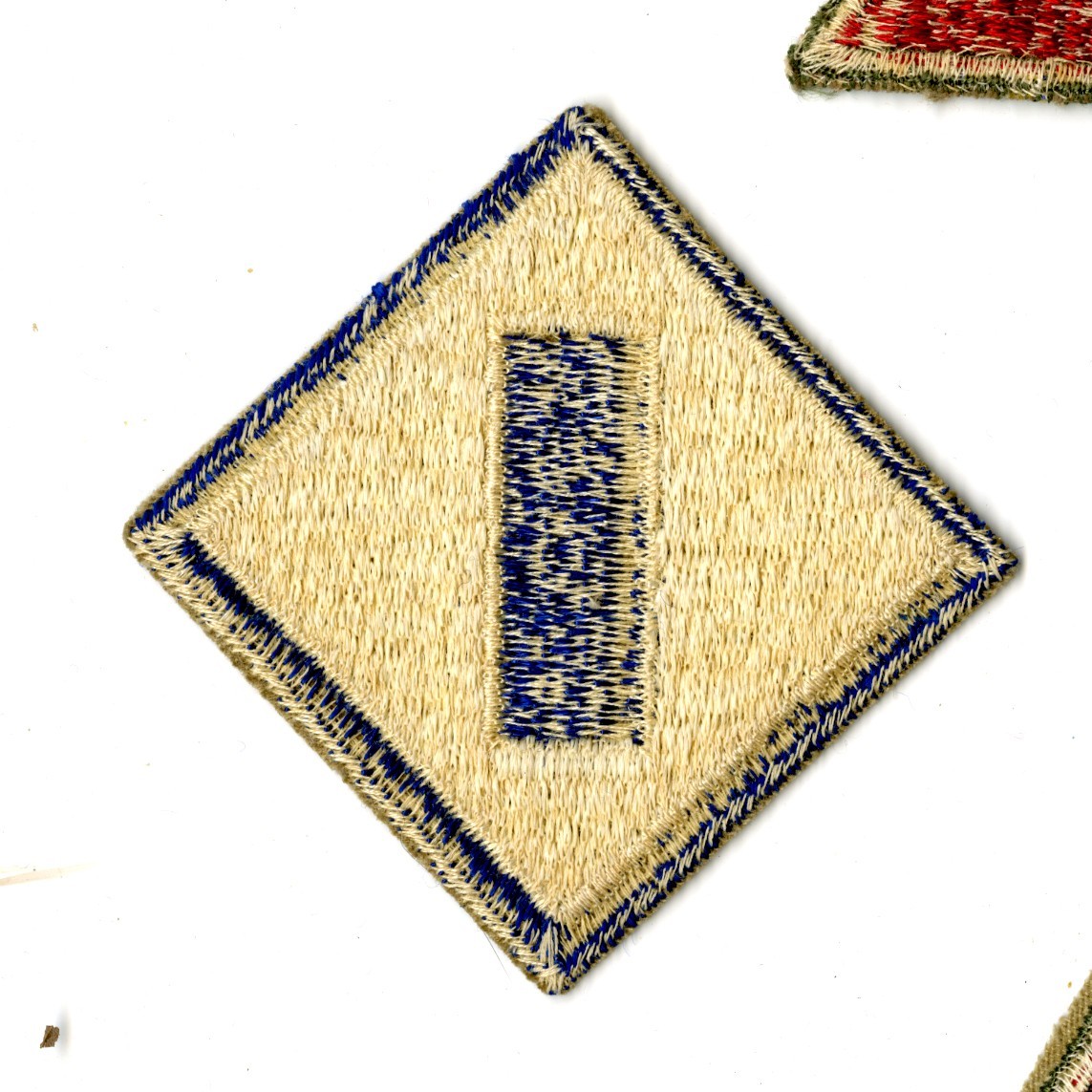 1st Service Command White Back Patch WWII Vintage New England