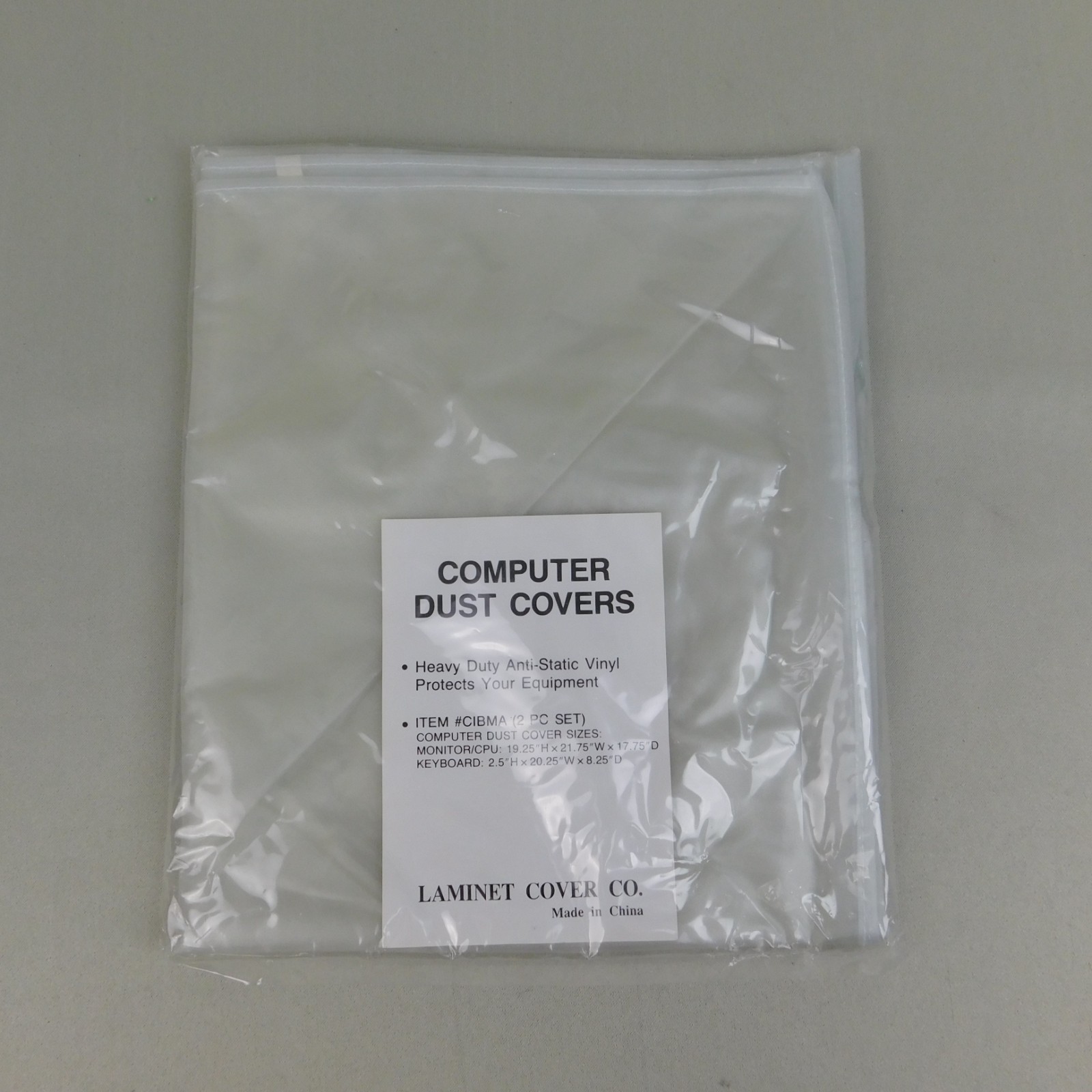 Laminet 2pc Heavy Duty Anti-Static Vintage Computer & Keyboard Dust Covers #1619