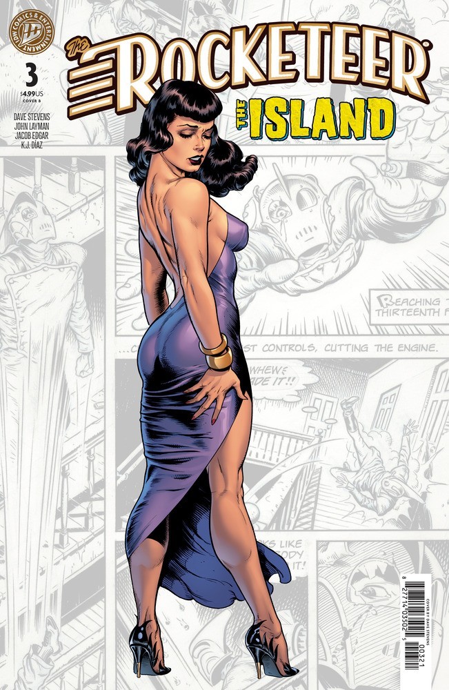 THE ROCKETEER: THE ISLAND #3 - Cover B Dave Stevens - NM - IDW - Presale 05/27