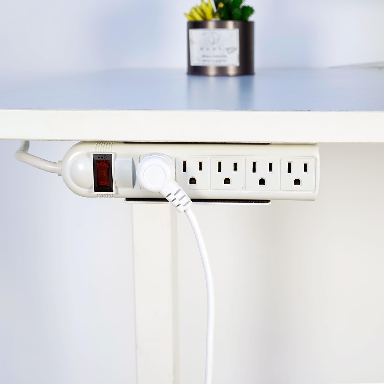 Universal Power Strip Mount Under Desk Or Wall Organizer Fits 1.62.4 Inch