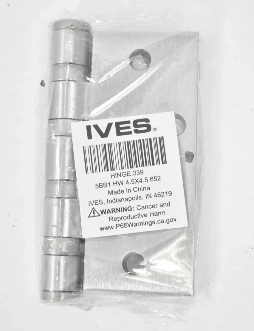 Lot of 12 Allegion Ives HINGE.339 4.5" x 4.5" Door Hinges Square Mortise