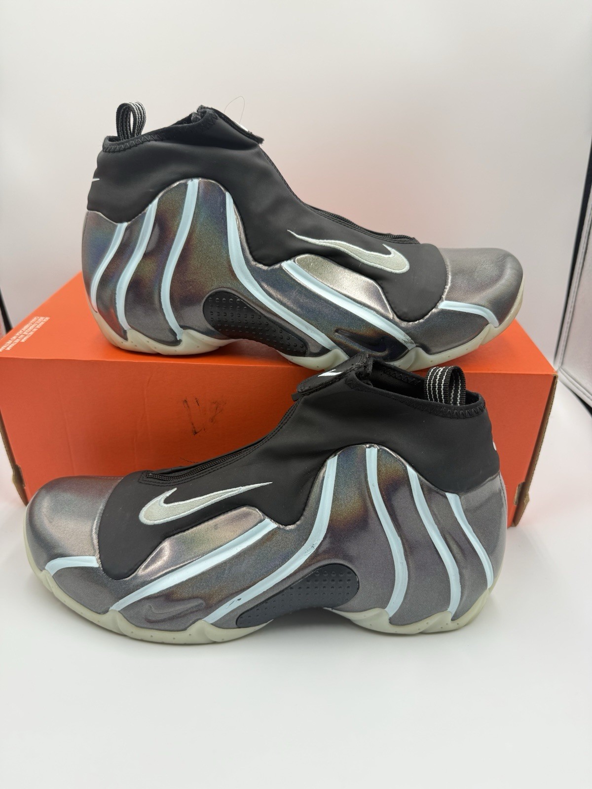 Nike Air Flightposite 1 One Black Topaz Mist AO9378-001 Men’s Sz 7.5 *SEE PICS*