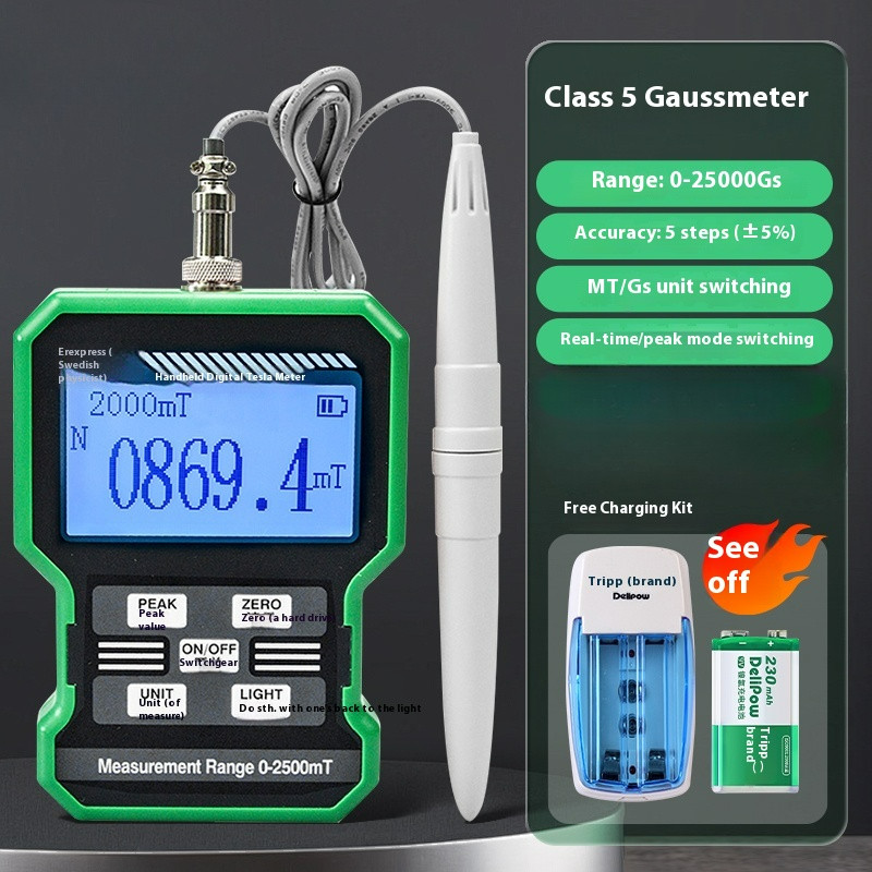 Permanent Magnetic Field Strength Ferromagnetic Force Tester High Accuracy