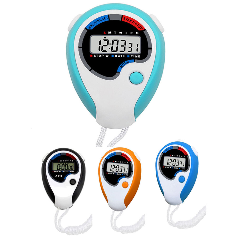 Digital Professional Handheld Stopwatch LCD Chronograph Sports Stopwatch Running