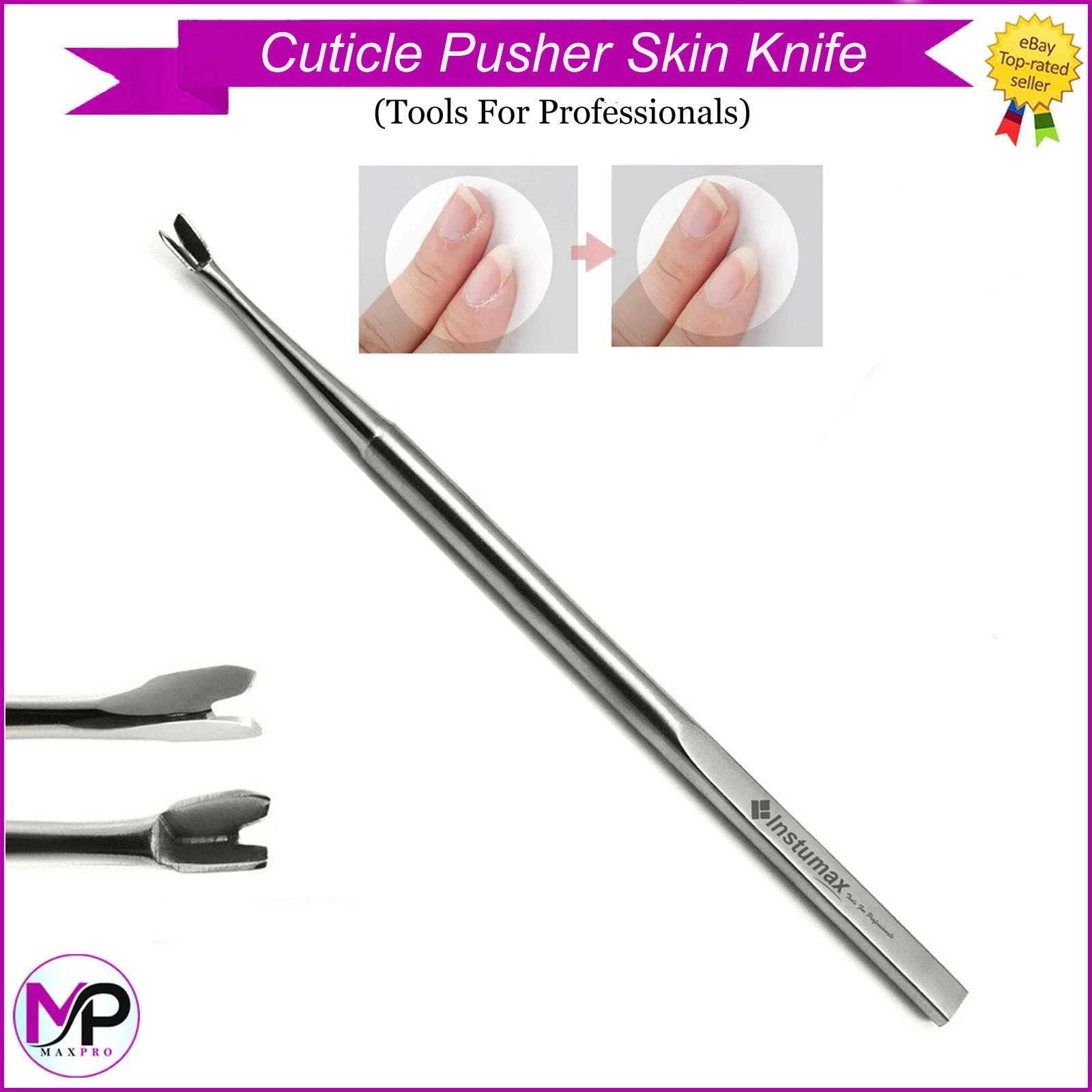 Professional Cuticle Grooming Kit – Precision Pusher and Trimmer Tool