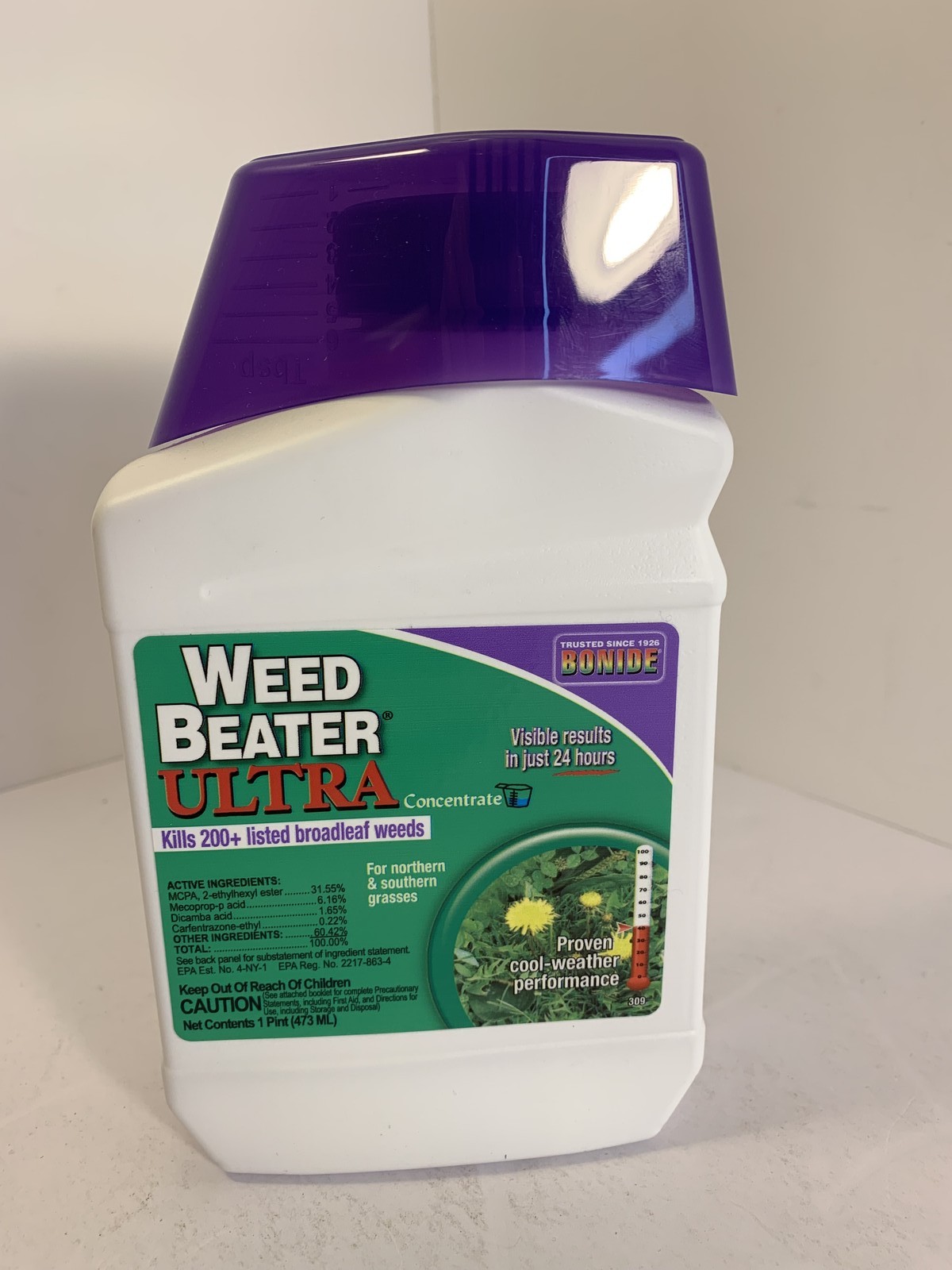 Bonide Weed Beater Ultra Concentrate Herbicide Kills 200+ Broadleaf Weeds 1 Pint