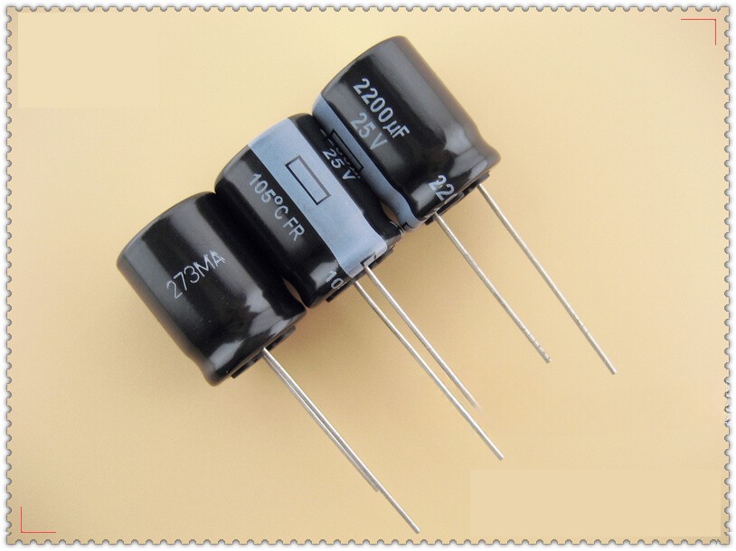 2PCS for 2200UF 25V 13*21mm 105°C Hi-End Audio electrolytic Capacitors