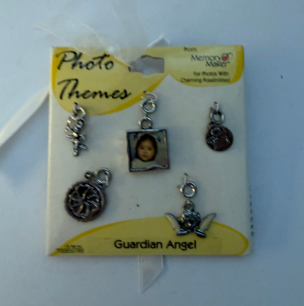 Photo Charms, Customizable For Changing Photo/ Guardian Angel NEW