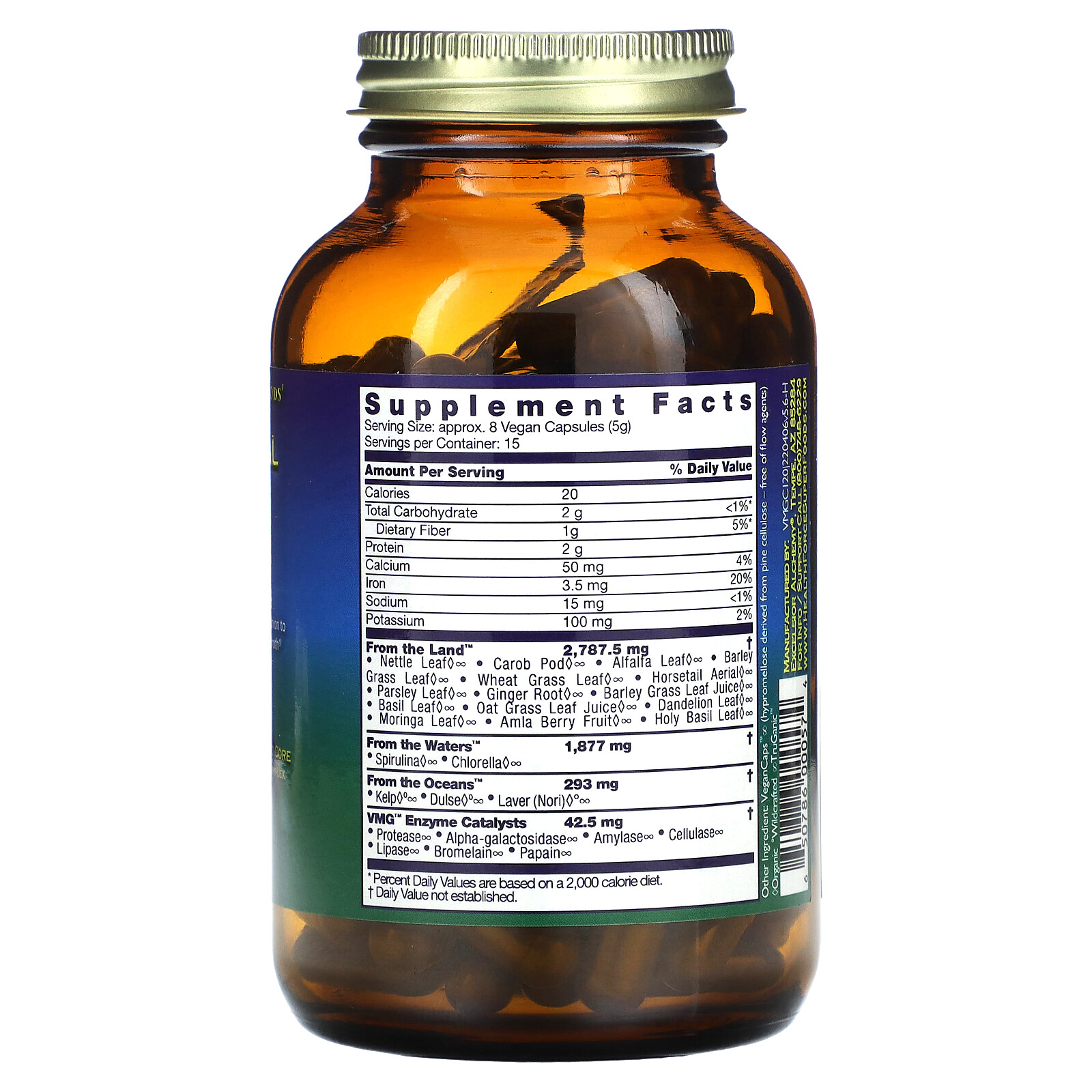 Vitamineral Green, Version 5.6, 120 VeganCaps