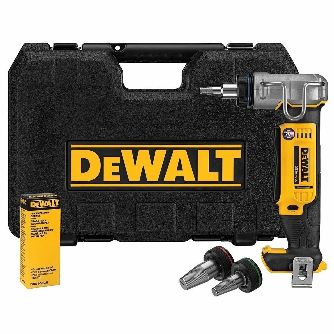 DeWALT DCE400B 1-Inch Pex Cordless Rotating Head 20V MAX* 1 in. PEX Expander New