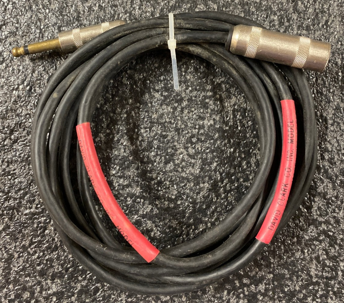 David Clark C51-12 Cord Assembly 12 Foot Part Number 16822G-01