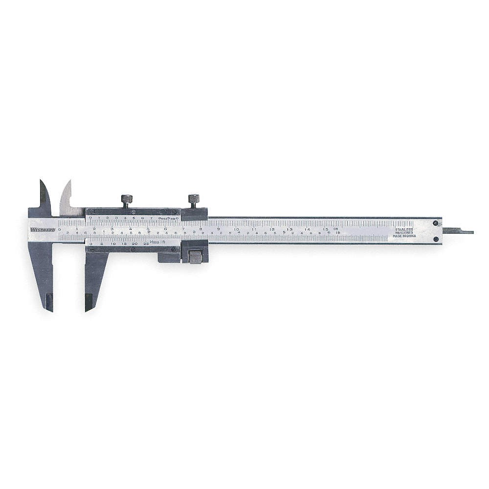WESTWARD 4KU77 Vernier Caliper, 0-6 In 4KU77