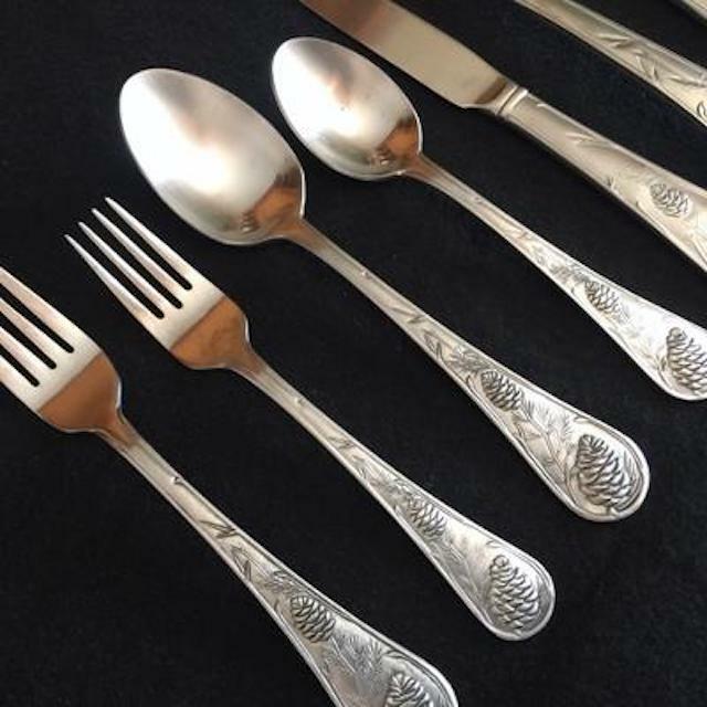 CAMBRIDGE - PINE CONE - Stainless Flatware Silverware - YOU CHOOSE CHOICE *MINT