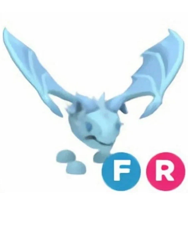 Adopt Me! FR Ice Dragon Virtual Pet Collectible Game Item Asset