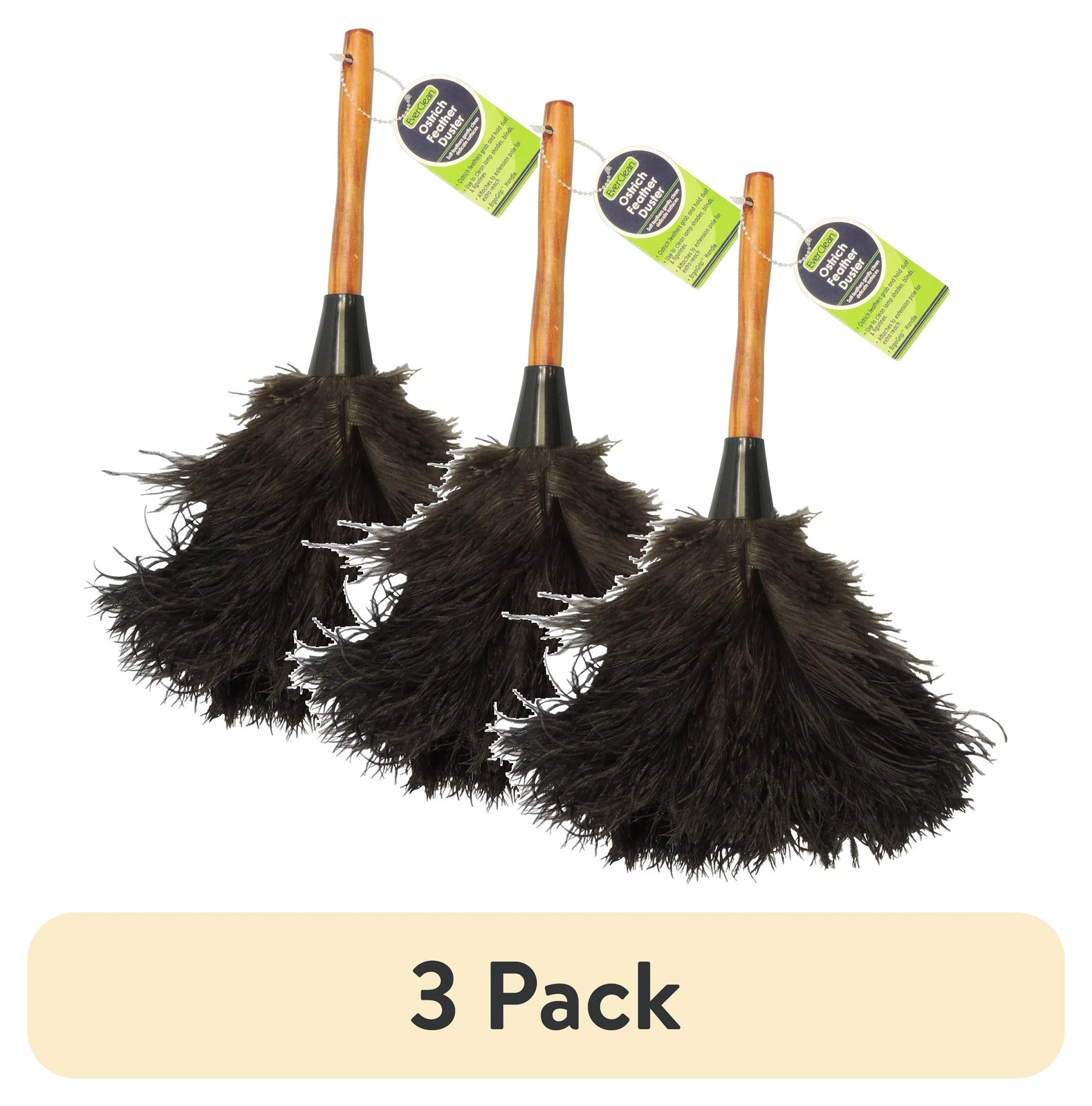 EverClean Ostrich Feather Duster Soft Dusting Cleaning Tool