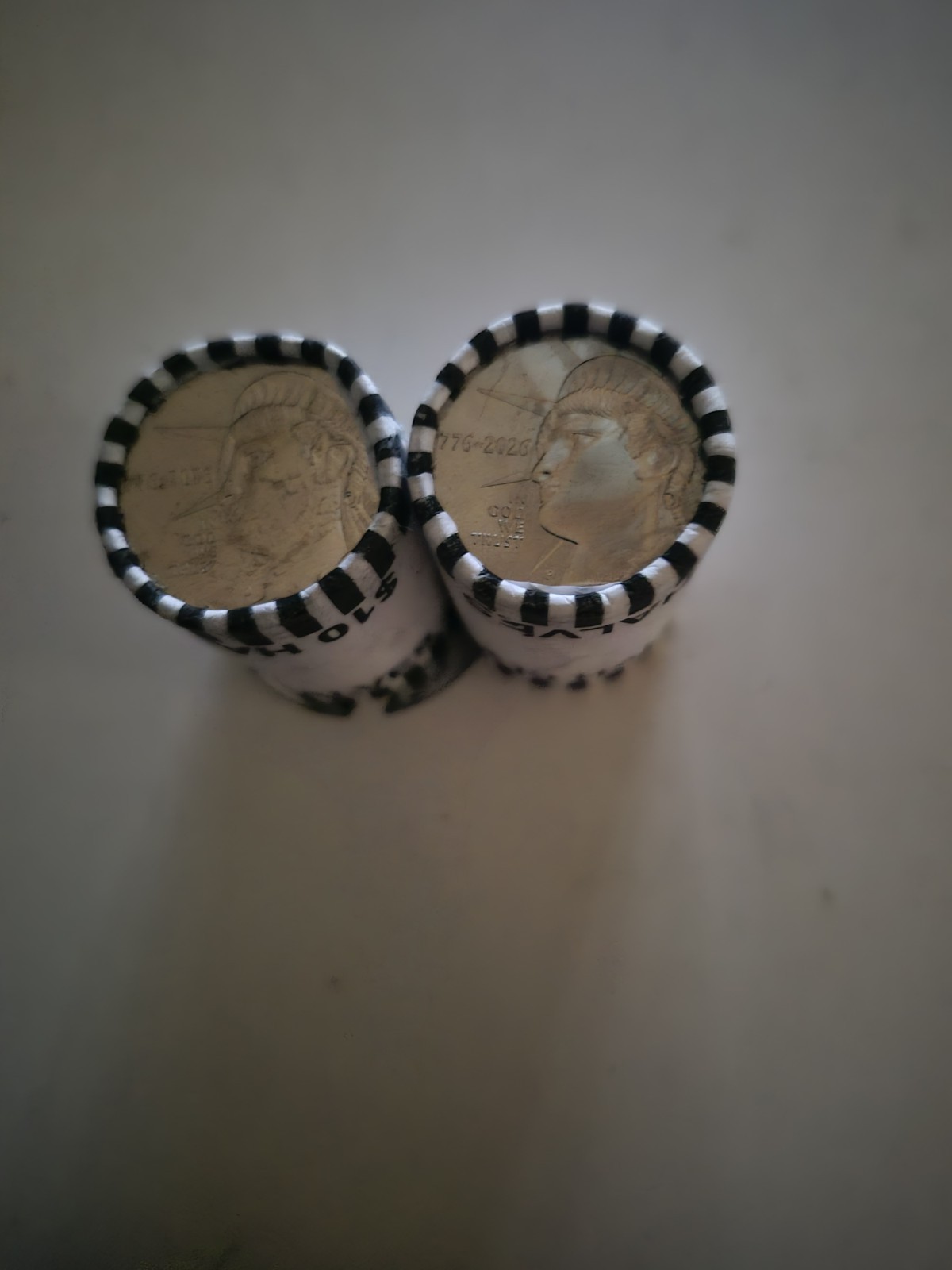 250th Anniversary Rolls of Half Dollar P & D Mint Mark Uncirculated Coins Set