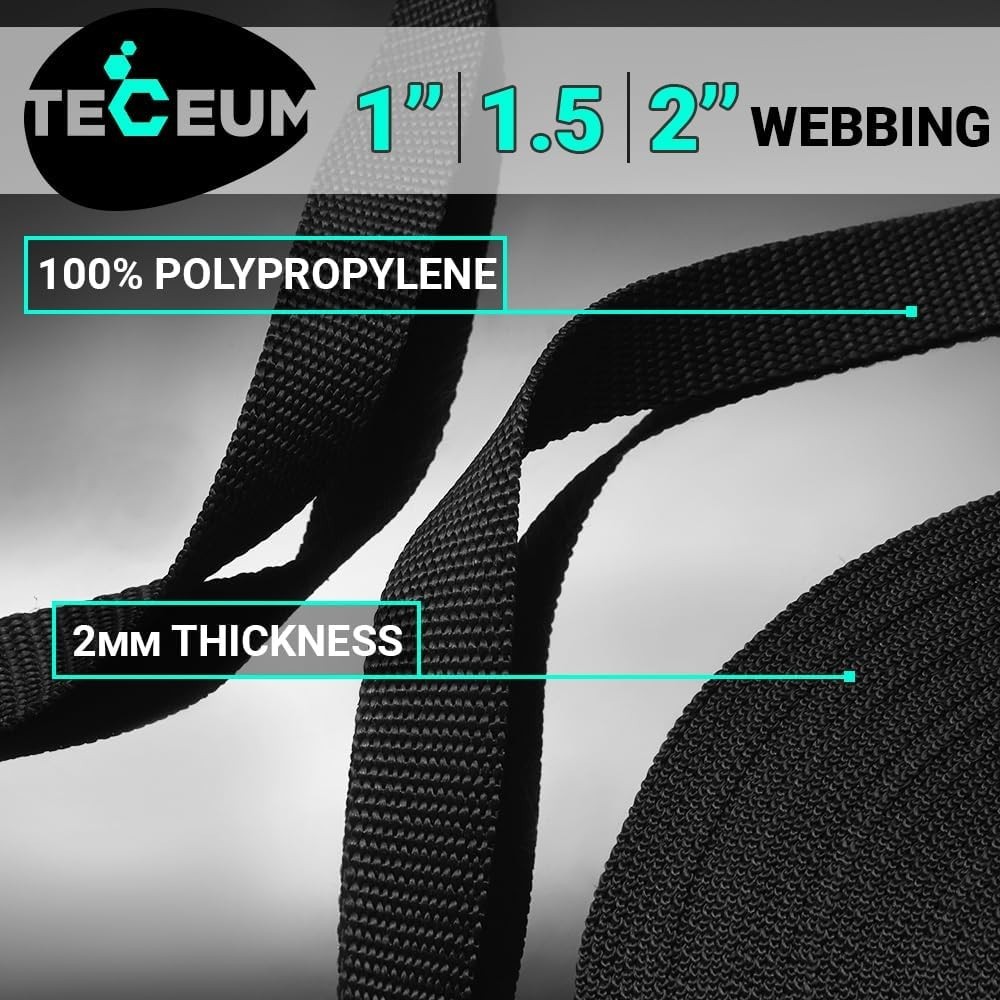 Multi-Purpose 1 Inch Webbing – Strong Polypropylene Crafting Strap in 40 Colors