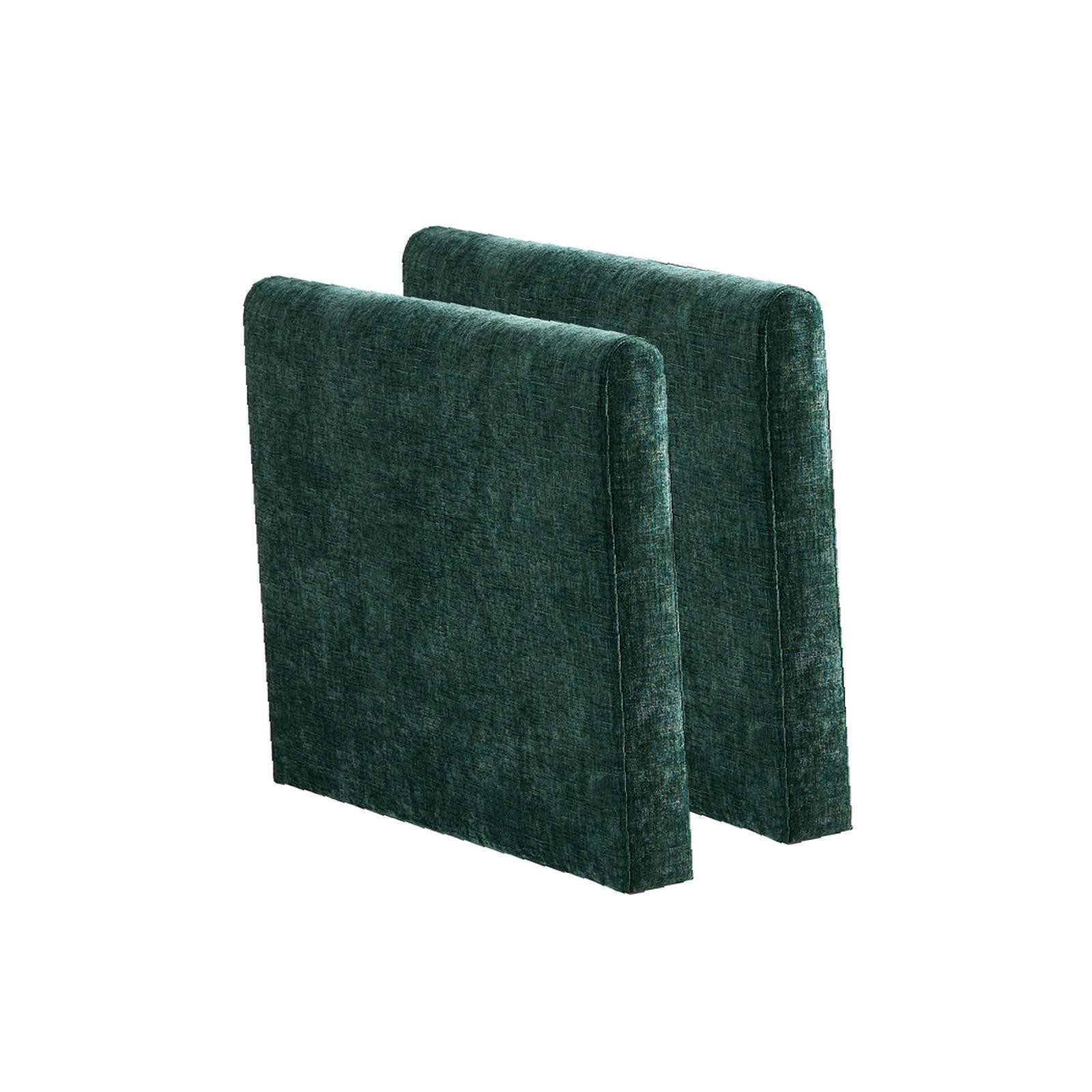 Modern Modular Sofa Armrest, Chenille Velvet, Adjustable Back, Wide Comfy Seat,