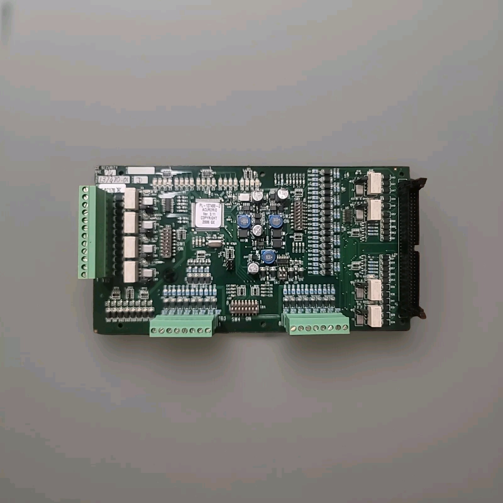 GE Security 137470-01 ACUXL16 RRE04- E1L Remote Reader Interface Panel Board Asy