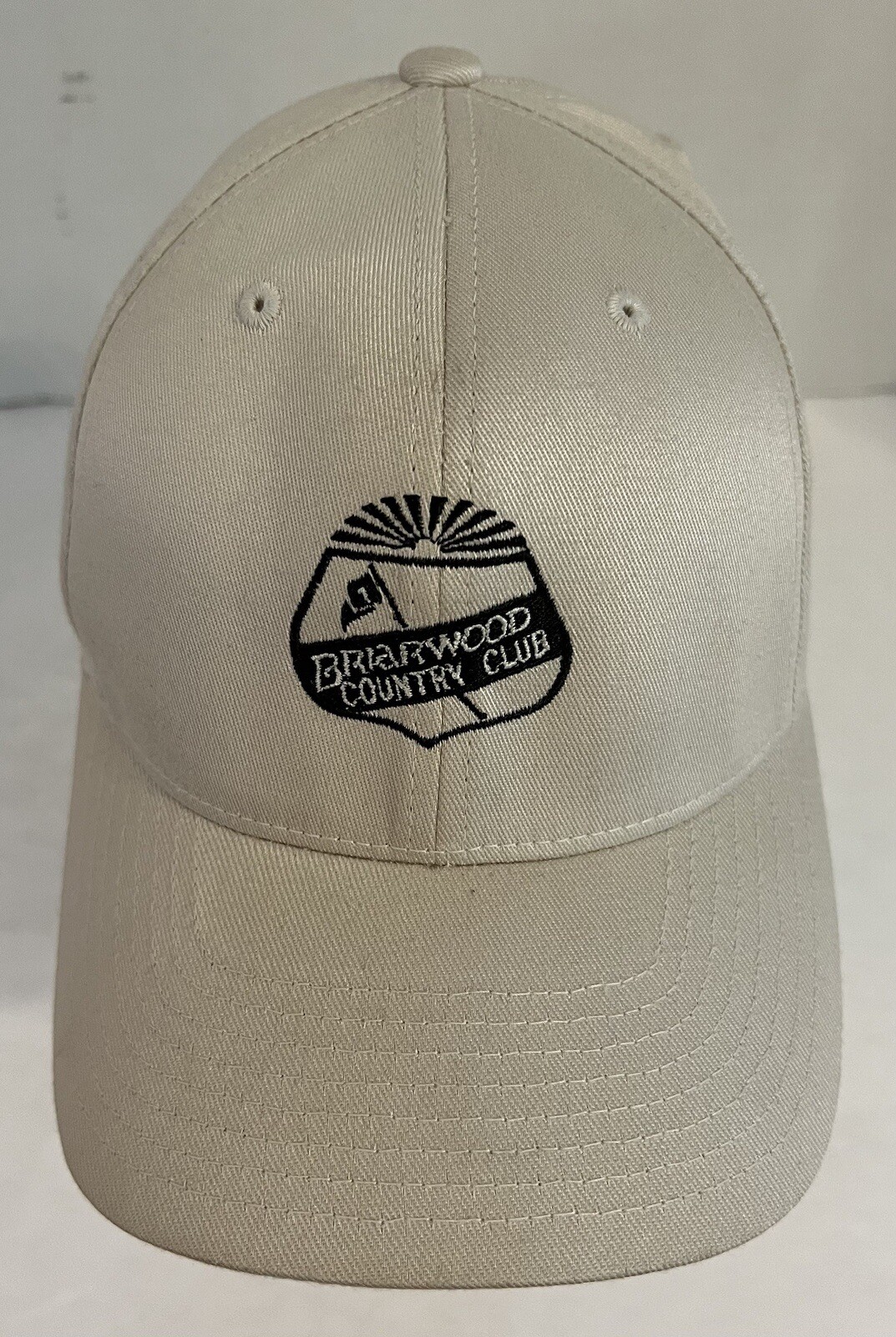 Briarwood Country Club Hat Flex Fit Beige Embroidered Sun City West AZ