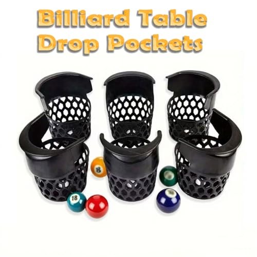 6-Pack Pool Table Pockets Replacement – Universal Fit for fit Replacement