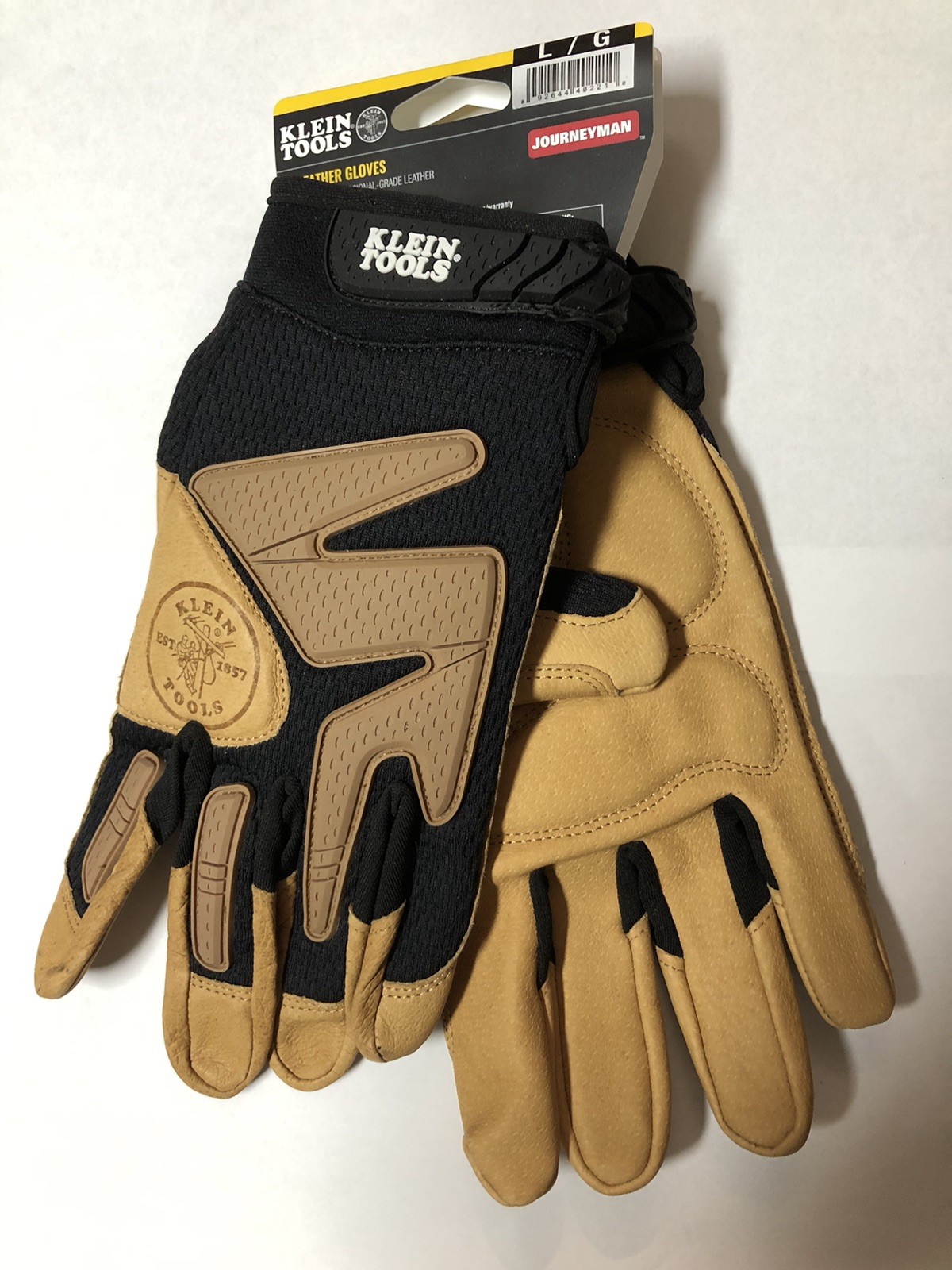 Genuine Professional-Grade Leather Gloves Size Large- Brand New -By Klein Tools