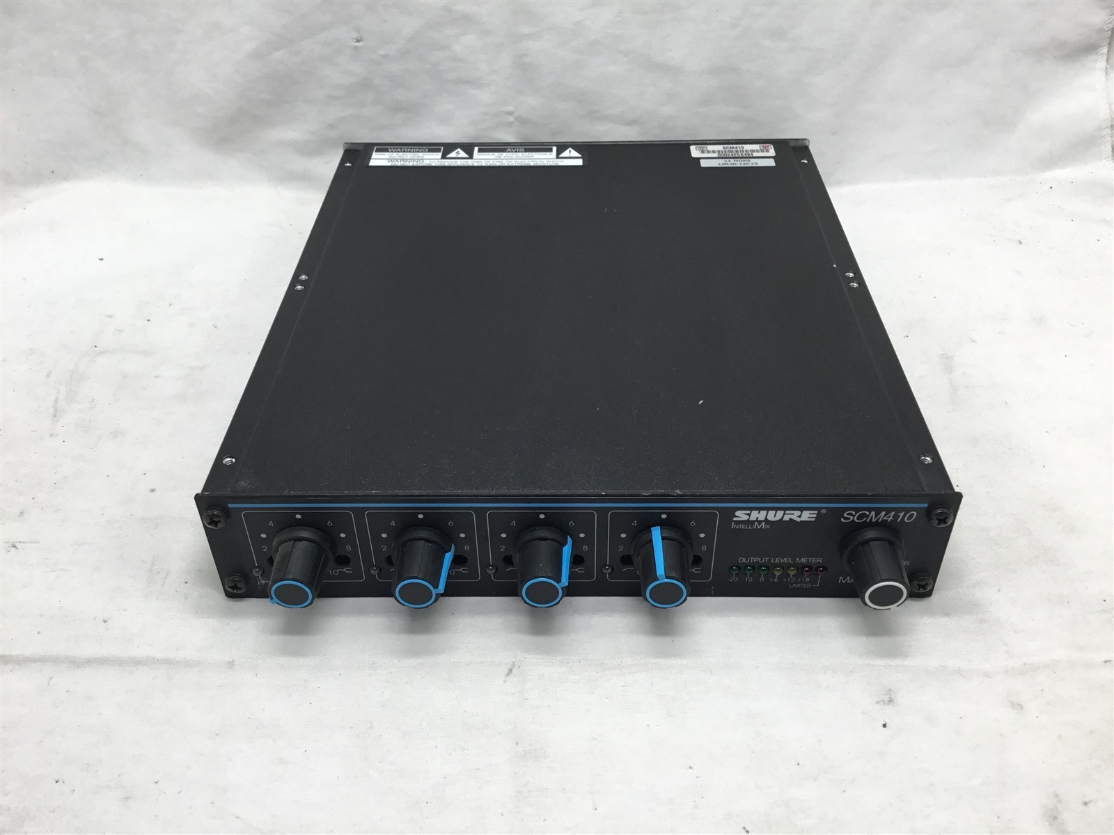 Shure IntellliMix SCM410 Auto Microphone Mixer w/ Power Cord - TESTED