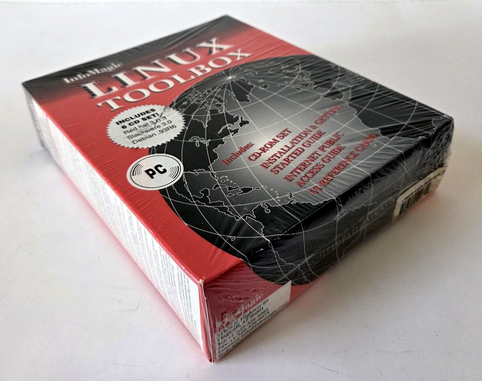 INFOMAGIC Linux Toolbox, Big Box 6 CD Set, NEW w/ Shrink Wrap, April 1996, RARE