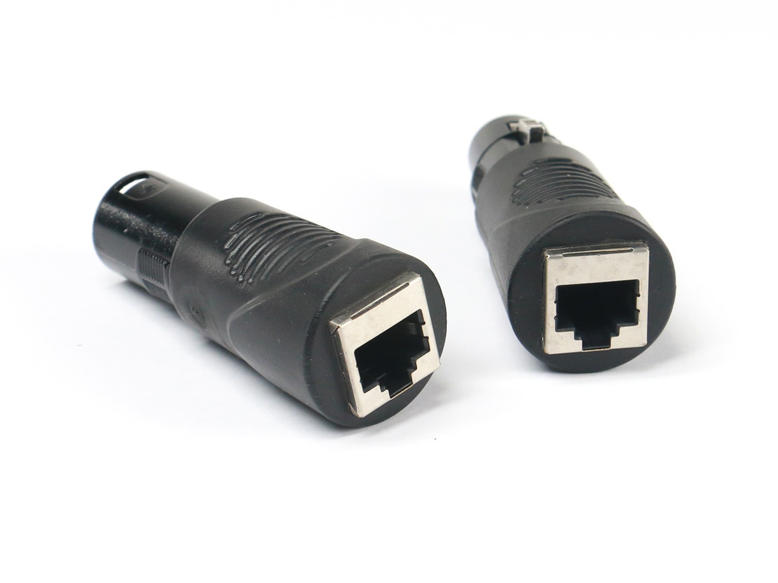 VRL RJ45 Ethernet Cat 5 to 5 Pin XLR DMX Female & Male Adapter Converter Set