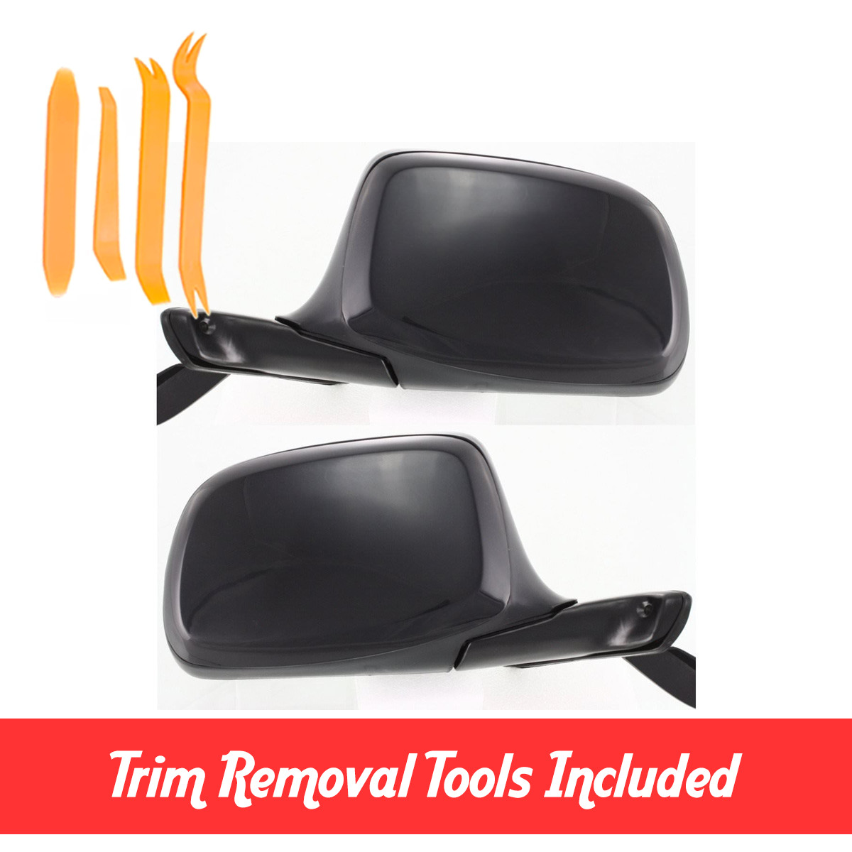 New Driver & Passenger Side Manual Mirror Set For 1992-1996 Ford F-150 Bronco