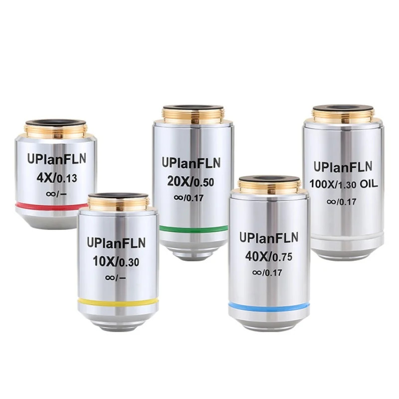 UPlanFLN Semi Apochromatic Infinity Fluorescence Objective Lens 4X-100X