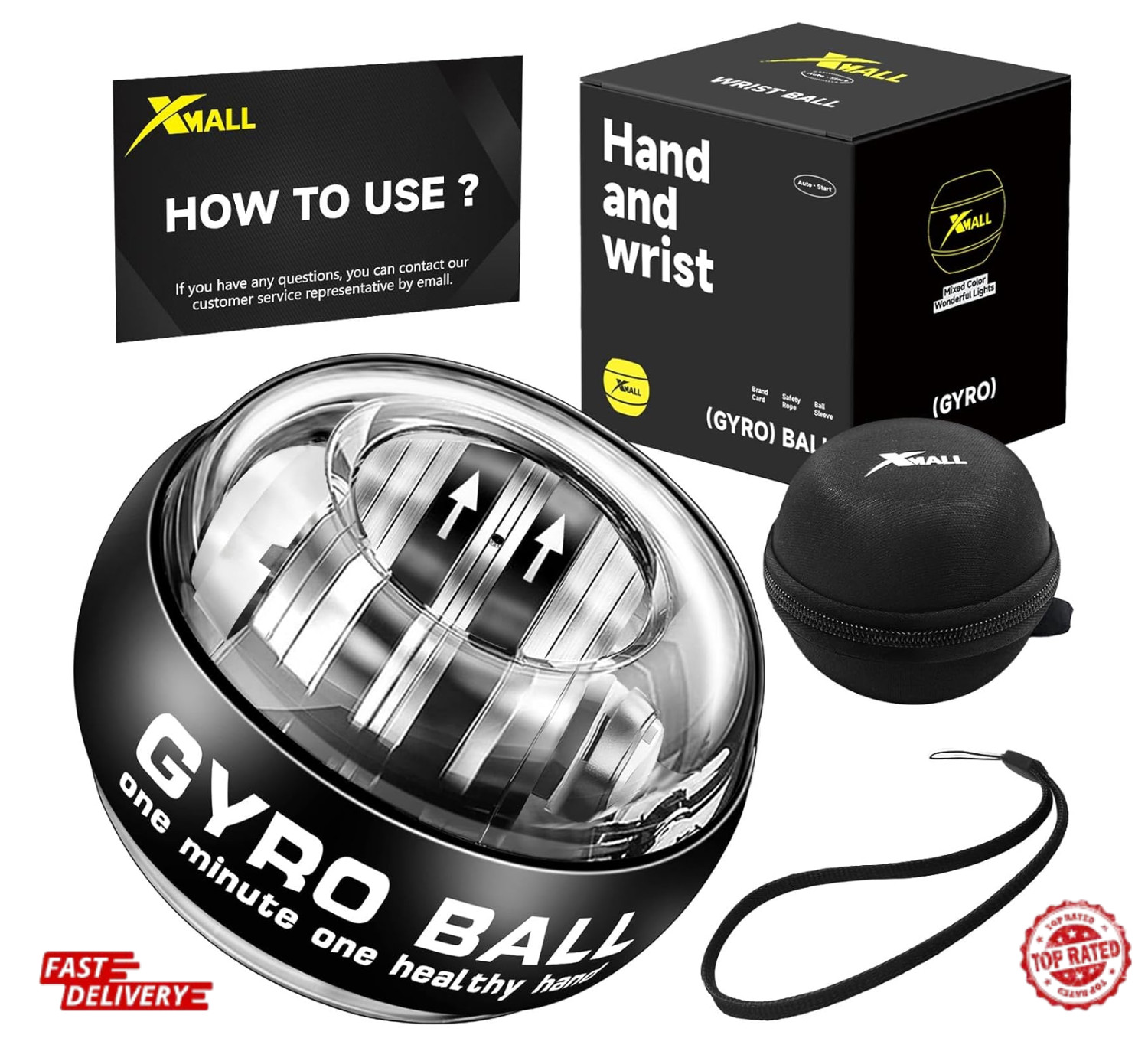 Grip Strength Trainer Torque Ball Hand Exerciser Forearm Strengthener