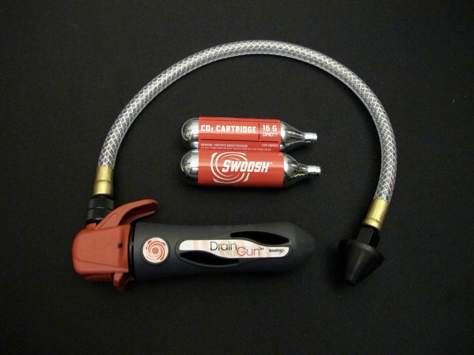 Diversitech GG-1 Drain Gun Portable Drain Cleaning Tool + 2 Swoosh 16g Cartridge
