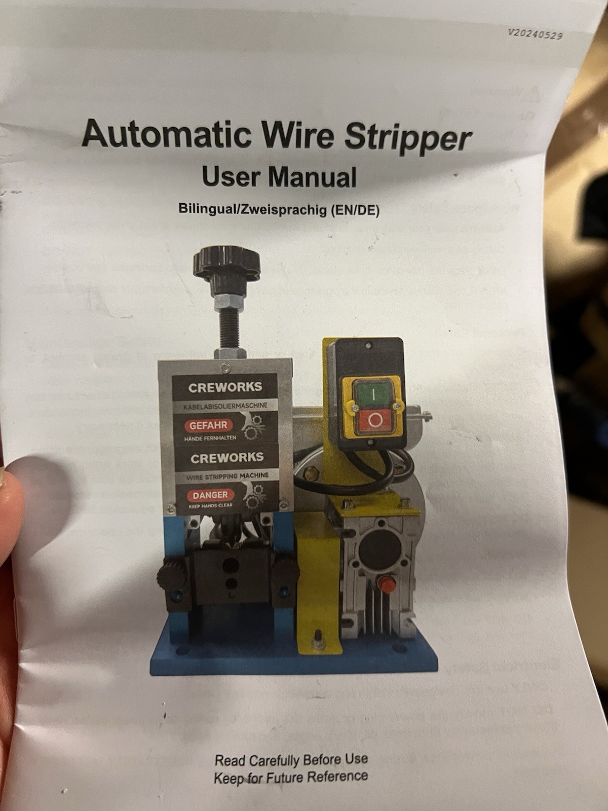 CREWORKS Automatic Wire Stripper Machine Commercial Cable Stripper
