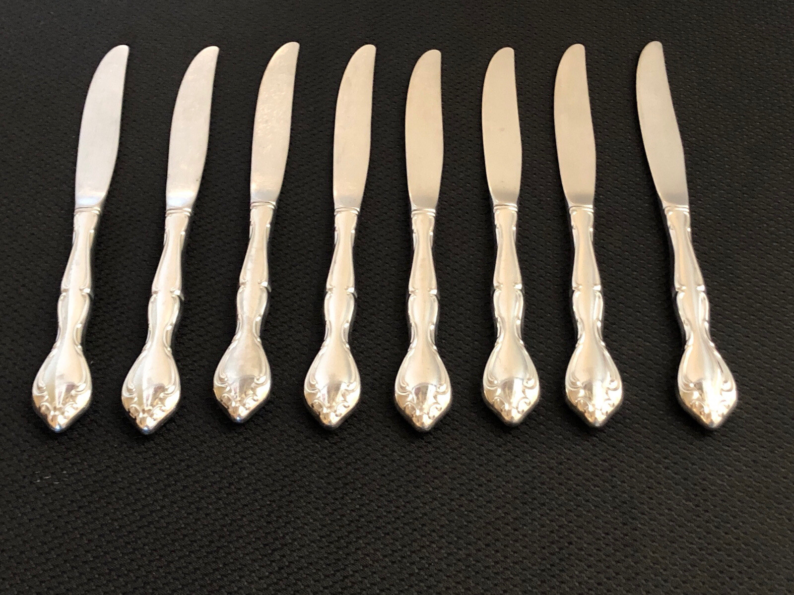 8 Oneida Community CANTATA Glossy Stainless Hollow Dinner Knives FREE SHIPPING