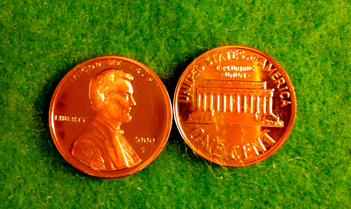 2000-  S  Gem   PROOF  Lincoln Memorial  Cent  Great Coin